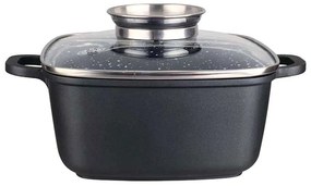 Тенджера с дозатор за мазнина ZEPHYR ZP 4323, Granite покритие, подходяща за индукция - 10х24х24 см / 4.4 L