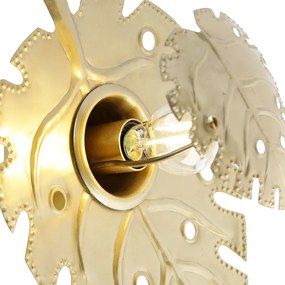 Дизайнерски стенен аплик антично злато - Carballo