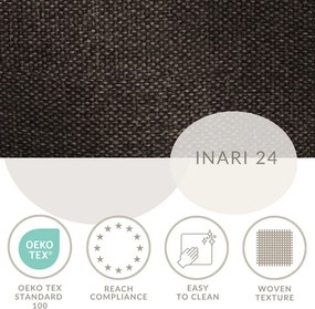 Кафяво боксспринг легло 160x200 cm с място за съхранение Caya – Maison de Rêve