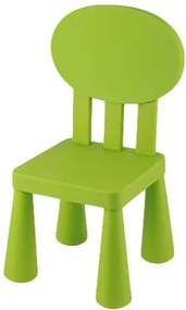 Детско столче с овална облегалка - зелено