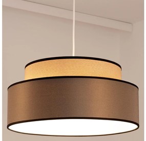 Пендел GRACE 1xE27/60W/230V Ø 40 см бежов/кафяв