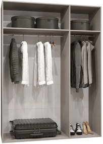 Гардероб Малага плюс трикрилен-Черен