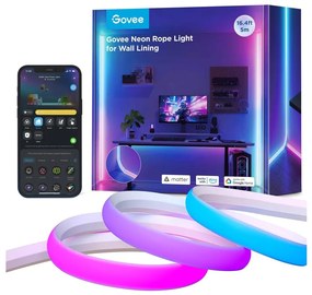 Govee - Neon MATTER LED ъглова релса 5 м RGBIC Wi-Fi