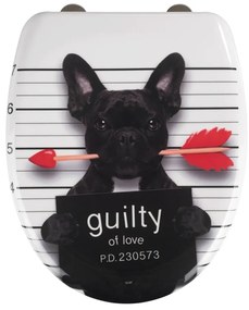 Тоалетна чиния с автоматично затваряне 37,5 x 41,5 см Guilty Dog – Wenko
