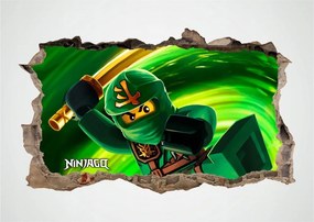 Красив детски стикер за стена Ninjago Warrior 77 x 47