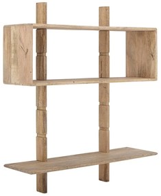 Стенен шкаф за книги от мангово дърво в естествен цвят 96,5x110,5 cm Millian - Bloomingville