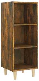 817420 vidaXL Сайдборд, опушен дъб, 34,5x32,5x90 см, инженерно дърво