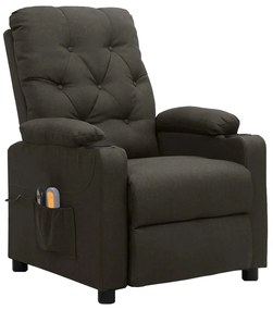 3098859 vidaXL Електрически масажен стол, таупе, текстил