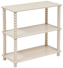 Етажерка atmosphera Chamlo, 3 нива, MDF, 75x34x75 cm - Слонова кост