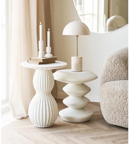 Каменна кръгла странична масичка ø 40 cm Newtown – House Nordic