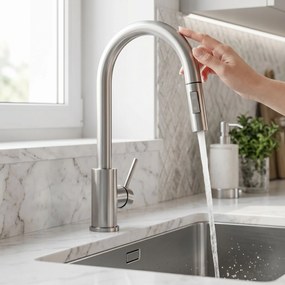 Смесител за кухня Rea Fresh Touch Brush Nickel