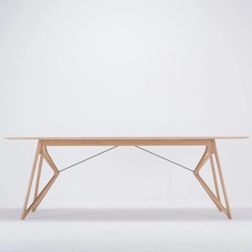 Трапезна маса с дъбов плот 220x90 cm Tink - Gazzda