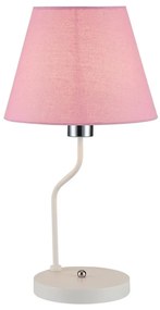 Настолна лампа YORK 1xE14/60W/230V розова/бяла
