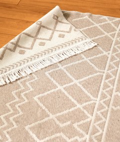 Килим за антре (80 x 300) 23001A - Бяло, Бежово Бяло
Бежово