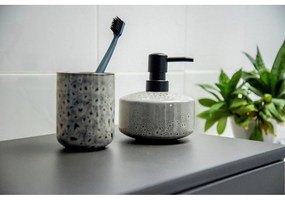 Сива керамична чаша за четки за зъби Oviedo - Wenko