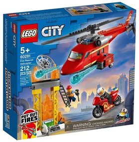 Конструктор LEGO City - Спасителен пожарникарски хеликоптер - 60281