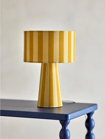 Жълта текстилна настолна лампа с текстилен абажур (височина 30 cm) Emmie – Bloomingville