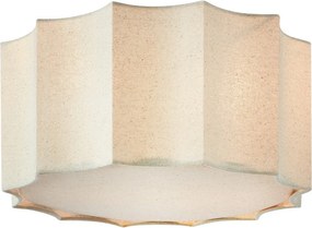 Бежово метално осветително тяло за таван с текстилен абажур ø 35 cm Olea – Markslöjd