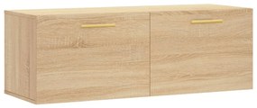 830119 vidaXL Стенен шкаф, сонома дъб, 100x36,5x35 см, инженерно дърво