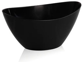 Serinova - Пластмасова саксия "Kayik" 36x13xh15.5см 3,25л черна-(KY03)