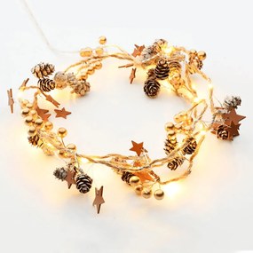 LED светлини Brown Xmas Garland