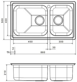 Измийте Apell Linear 8520