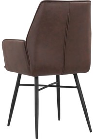 Кафяви тапицирани трапезни столове в комплект 2 бр. Anzo – Støraa