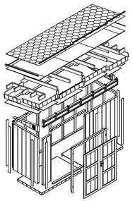 LP® SmartSide® панелен навес – 118 x 368 см – 4 м2