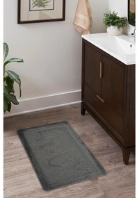 Антрацитен килим за баня 60x100 cm Enjoy – Foutastic
