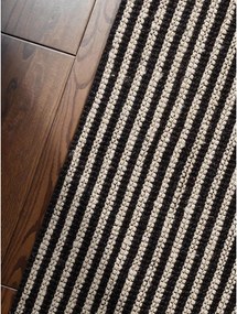 Черен ръчно изработен ютен килим 160x230 cm Harvest Ebony – Elle Decoration