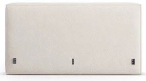 Кремава тапицирана табла за легло 189x100 cm Olivia – Micadoni