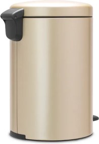 Кош за боклук с педал Brabantia NewIcon 1003205, 20 л, Плавно затваряне, Противоплъзгаща основа, Златен металик