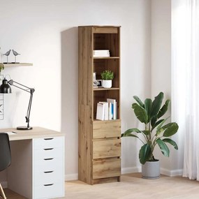 861669 vidaXL Highboard Artisan Дъб 37,5x35x180 cm Инженерна дървесина