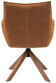 Оранжеви тапицирани трапезни столове в комплект 2 бр. Marilla – Unique Furniture