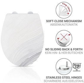 Тоалетна чиния с автоматично затваряне 38 x 44,5 см Menin – Wenko