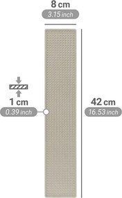 Бежова пластмасова тавичка за оттичане за съдовете 42x8 cm Slim – Wenko