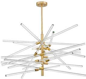 Zuma Line P0599-06A-V7AC - Полилей на тръба REYKJAVIK 6xG9/42W/230V златист