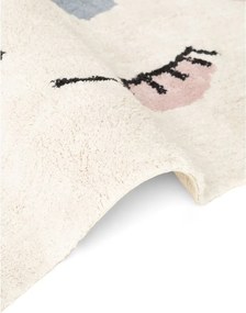 Кремав памучен детски килим подходящ за пране/ръчно изработен 140x200 cm Snuggle Nappi – Hanse Home
