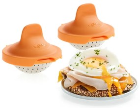 Силиконови форми за поширани яйца в комплект от 2 бр. Pouched egg cooker – Lékué