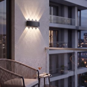 Фасадна лампа Аплик LED JNH041-8G Black