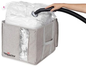 Сива компресионна кутия за съхранение , 125 л Oxford - Compactor