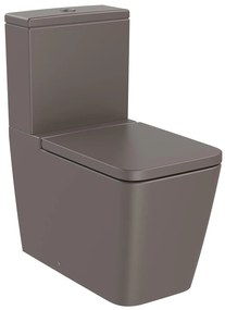 Тоалетна чиния за моноблок, Roca, A342536660 SQUARE, порцелан, кафе, 79.4x37.5x64.5см