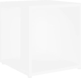 809008 vidaXL Странична маса, бяла, 33x33x34,5 см, инженерно дърво