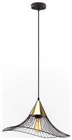 Пендел ALURA 1xE27/60W/230V Ø 50 см черен