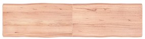 363969 vidaXL Плот за маса светлокафяв 160x40x(2-6) см обработен масивен дъб