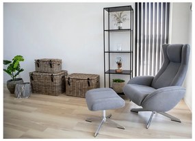 Черна етажерка в декор от ясен 51x170 cm Vita - House Nordic