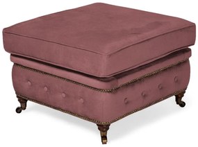 Табуретка Chesterfield в цвят рустик розово, 75х70х45 см