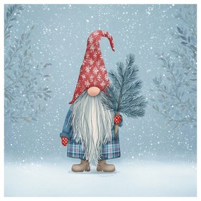 Картина на платно Коледна – Празнична атмосфера с елф