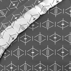 Тъмносива единична памучна олекотена завивка 140x200 cm Aristide – douceur d'intérieur