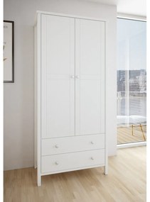 Бял гардероб 89x195 cm Tromsö - Tvilum